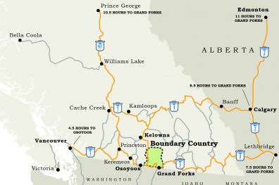 Boundary and Southern BC Map