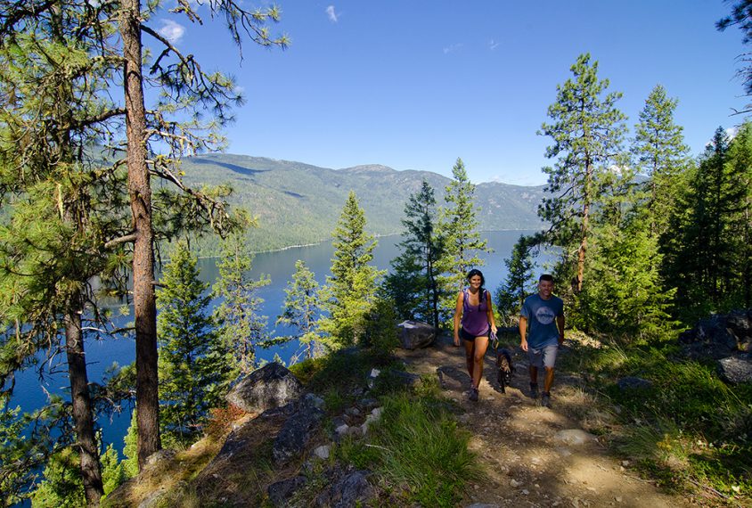 Hiking, Deer Point Trail, Christina Lake Provincial Park, Boundary