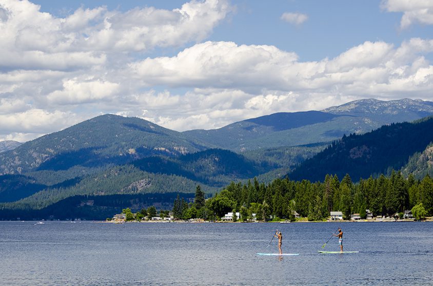 Paddleboarding, Christina Lake, Boundary